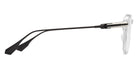 Dita® OKULUS Eyeglasses DT DTX487-A-03 49 - Crystal Clear/Shiny Silver/Black Iron