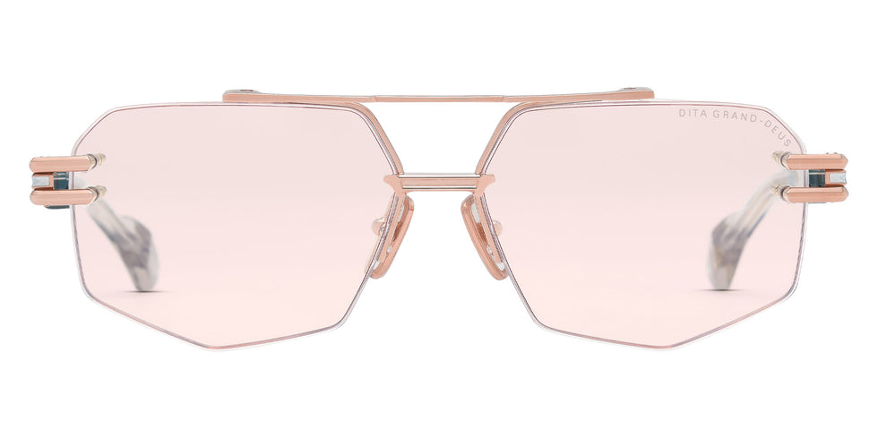 Dita® GRAND-DEUS Eyeglasses DT DTX488-A-01 59 - Rose Gold/Khaki Crystal