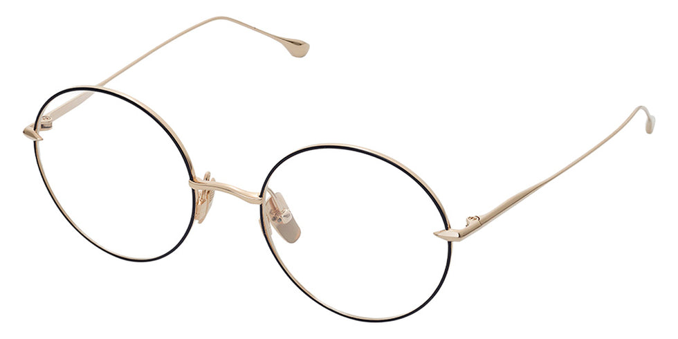 Dita® Believer Eyeglasses DT DTX506-52-03-Z 52 - Black Rhodium/White Gold