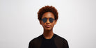 Mykita® DUANE MYK DUANE Silver/Navy / Light Silver Flash 51 - Silver/Navy / Light Silver Flash Sunglasses