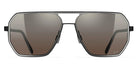 Blackfin® EAGLE HEAD BLF EAGLE HEAD SUN 1660 59 - Blackfin Black/Satin Silver Sunglasses