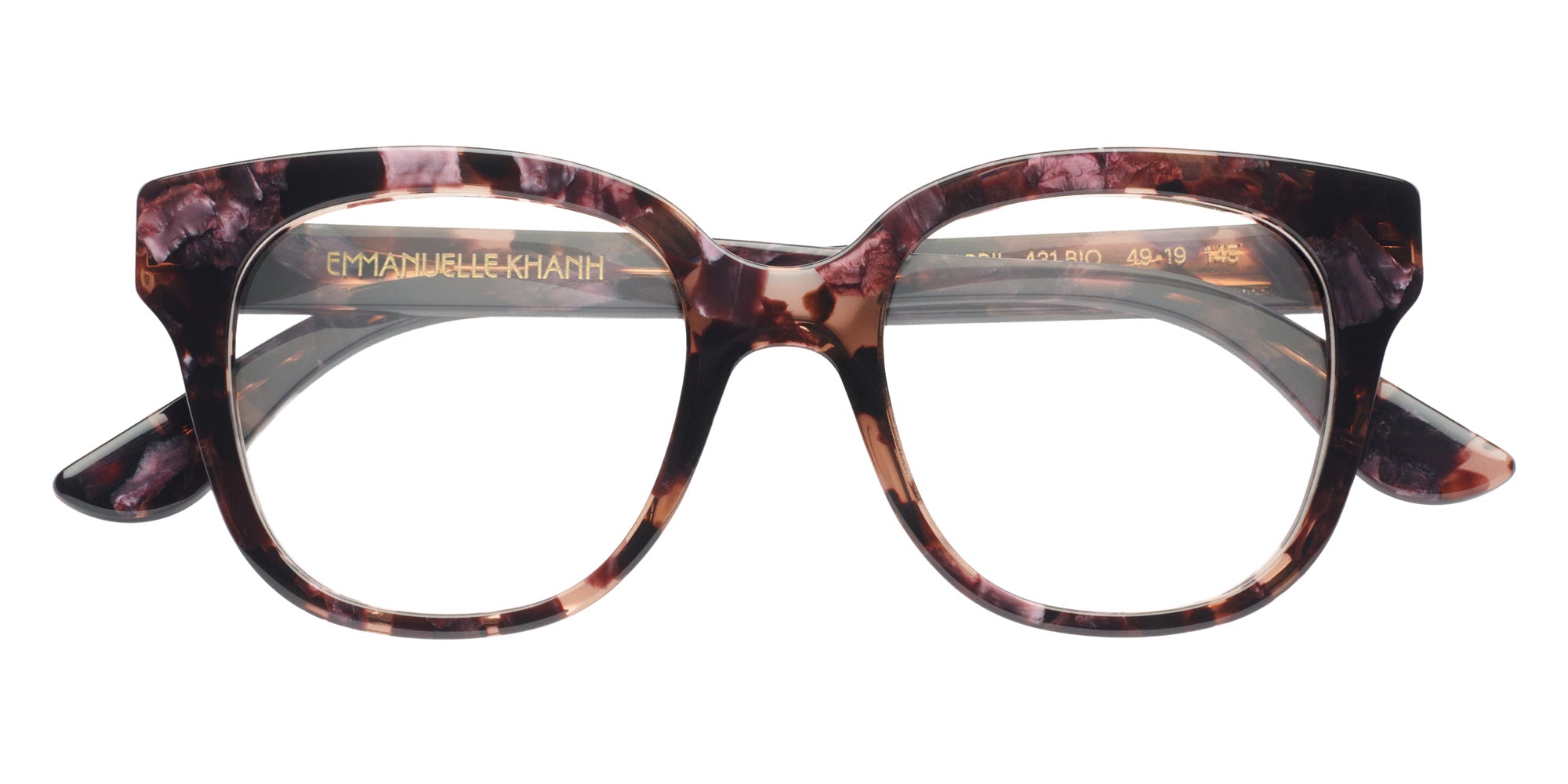 Emmanuelle Khanh® APRIL Eyeglasses EK APRIL-431 49 - Eclat Rose Nacre Bio