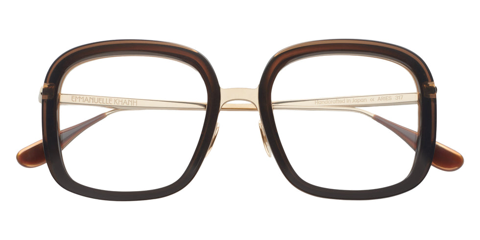 Emmanuelle Khanh® ARIES Eyeglasses EK ARIES-317 48 - Brun Cristal