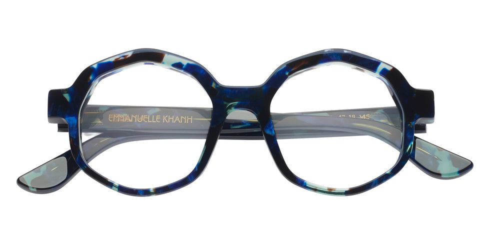 Emmanuelle Khanh® CEREMONY Eyeglasses EK CEREMONY-432 47 - Eclat Bleu Nacre Bio