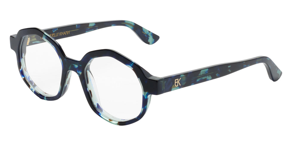 Emmanuelle Khanh® CEREMONY Eyeglasses EK CEREMONY-432 47 - Eclat Bleu Nacre Bio