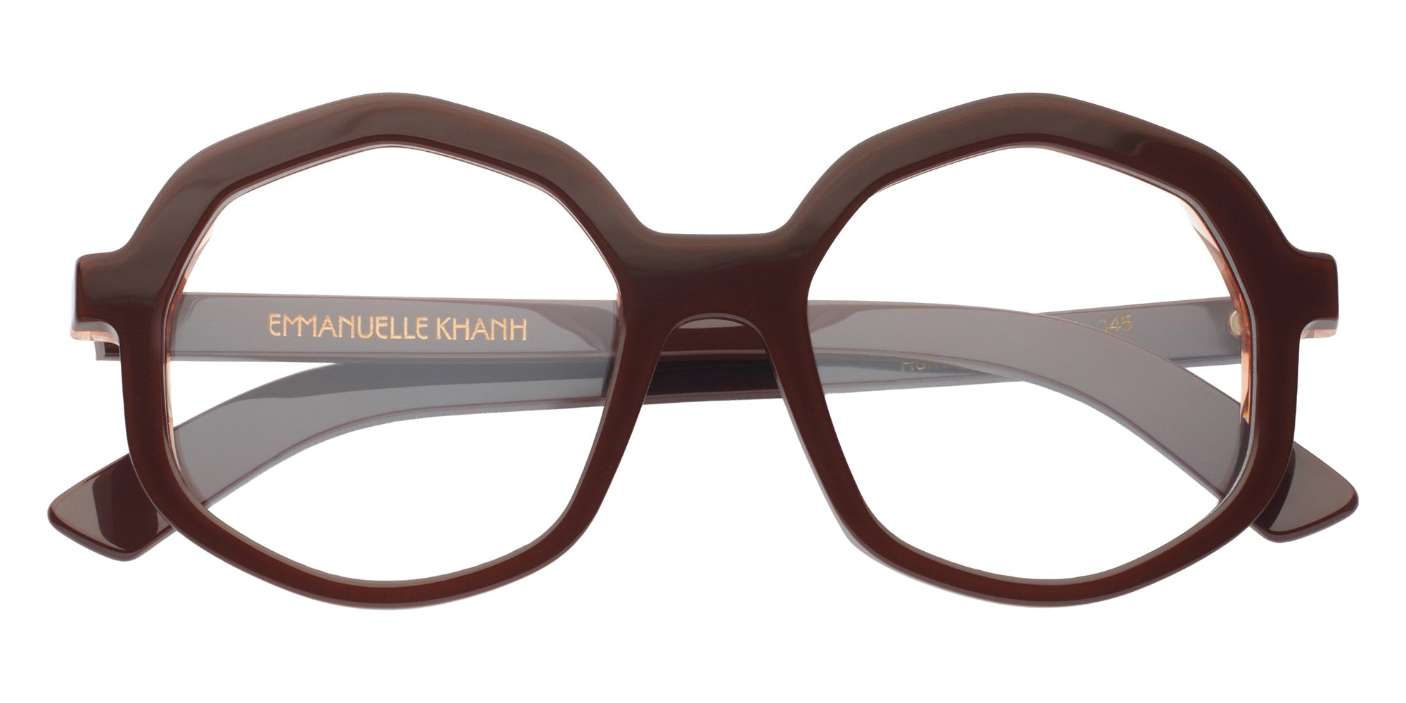 Emmanuelle Khanh® CORSO Eyeglasses EK CORSO-966 53 - Laque Chocolat