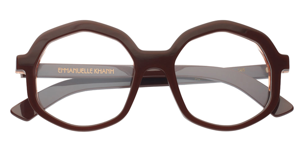 Emmanuelle Khanh® CORSO Eyeglasses EK CORSO-966 53 - Laque Chocolat