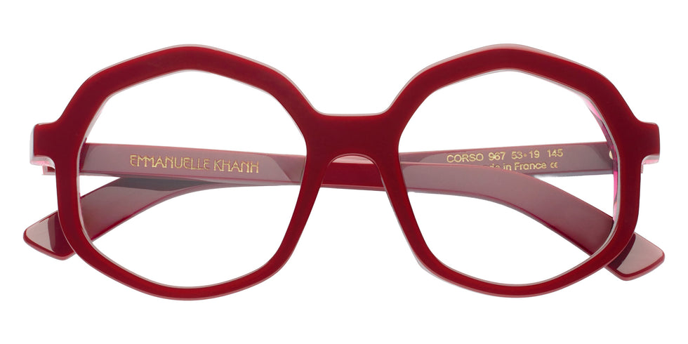 Emmanuelle Khanh® CORSO Eyeglasses EK CORSO-967 53 - Laque Griotte