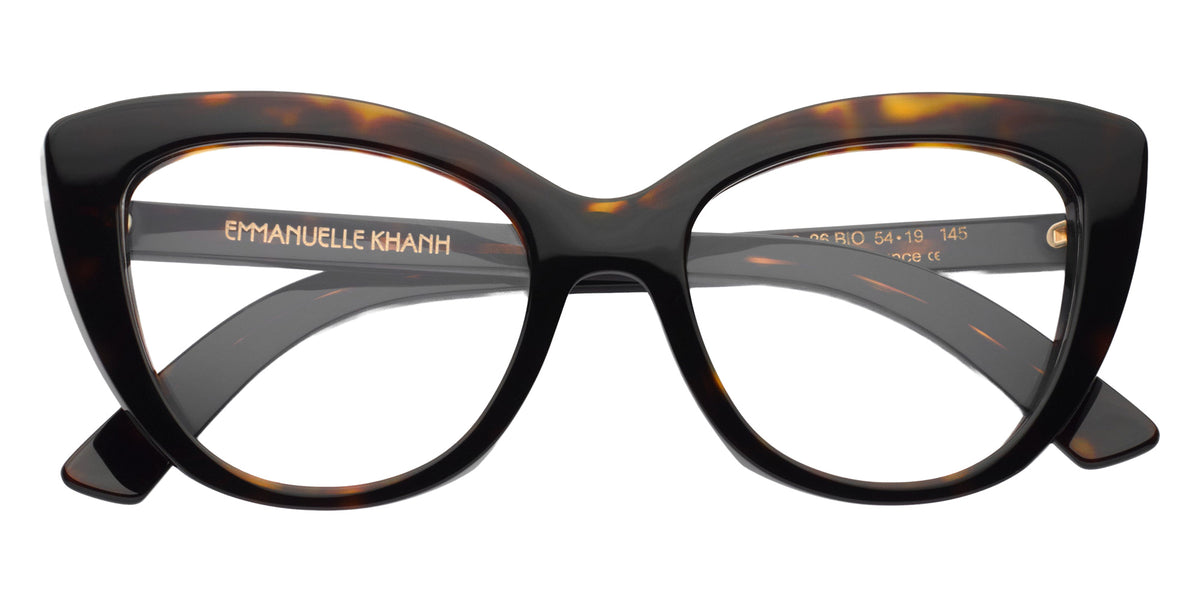 Emmanuelle Khanh® DOMO Eyeglasses EK DOMO-36 54 - Classique Havana Bio
