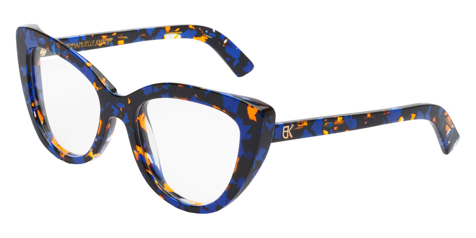 Emmanuelle Khanh® DOMO Eyeglasses EK DOMO-91 54 - Bleu Mouchete