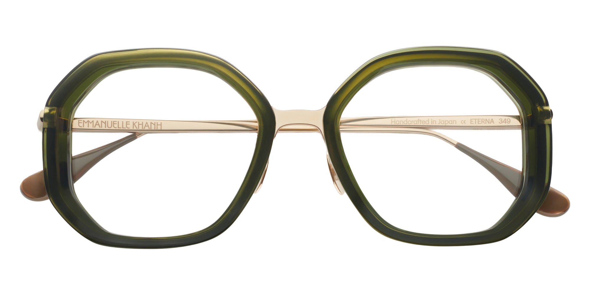 Emmanuelle Khanh® ETERNA Eyeglasses EK ETERNA-349 47 - Cristal Olive