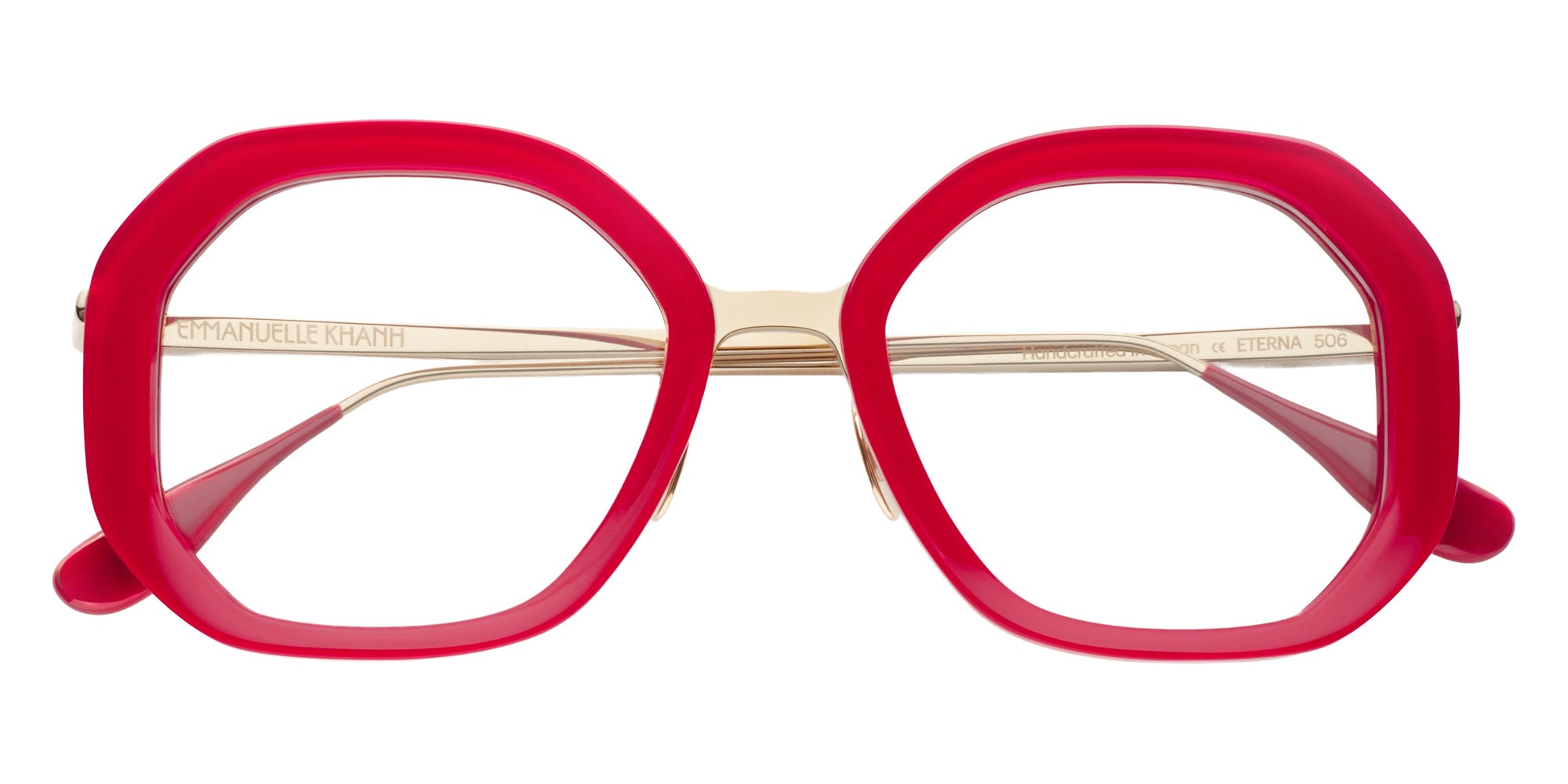 Emmanuelle Khanh® ETERNA Eyeglasses EK ETERNA-506 47 - Glossy Rouge