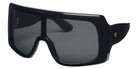 Emmanuelle Khanh® FREEDOM Sunglasses EK FREEDOM-POWER 58 - Noir Bio