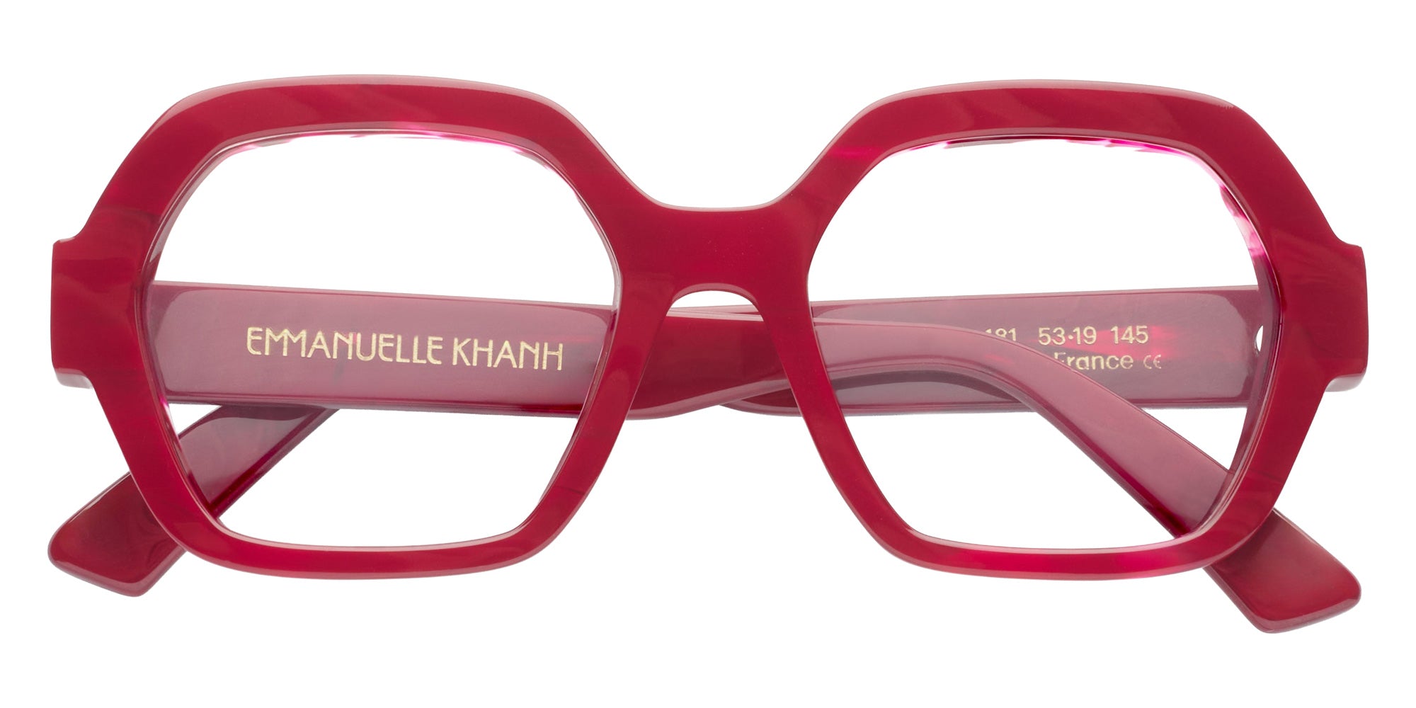 Emmanuelle Khanh® GLORY Eyeglasses EK GLORY-181 53 - Moire Bordeaux