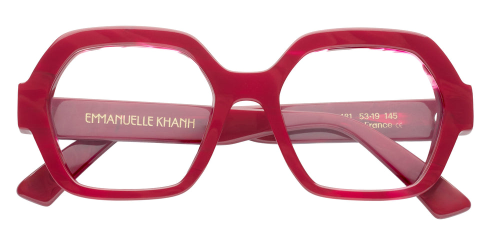 Emmanuelle Khanh® GLORY Eyeglasses EK GLORY-181 53 - Moire Bordeaux