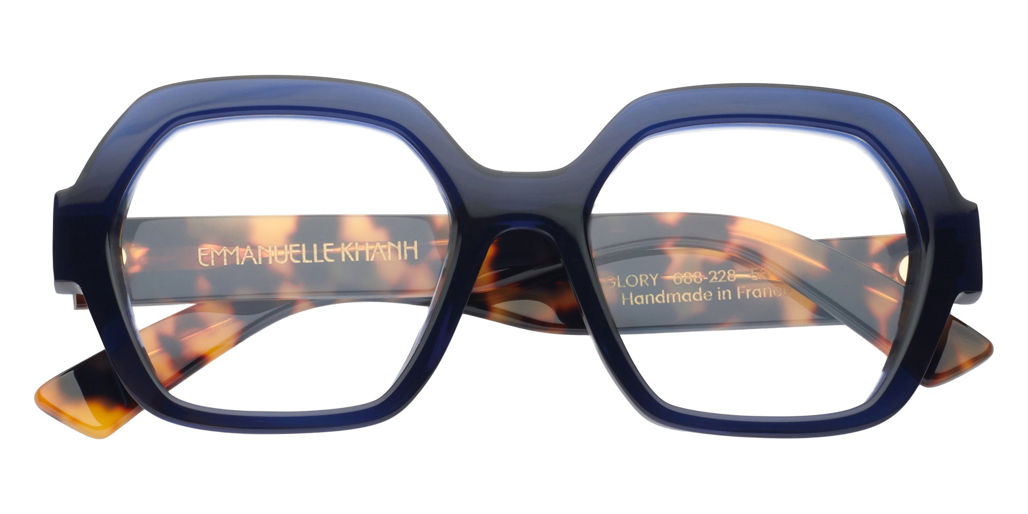 Emmanuelle Khanh® GLORY Eyeglasses EK GLORY-688-228 53 - Cristal Nuit