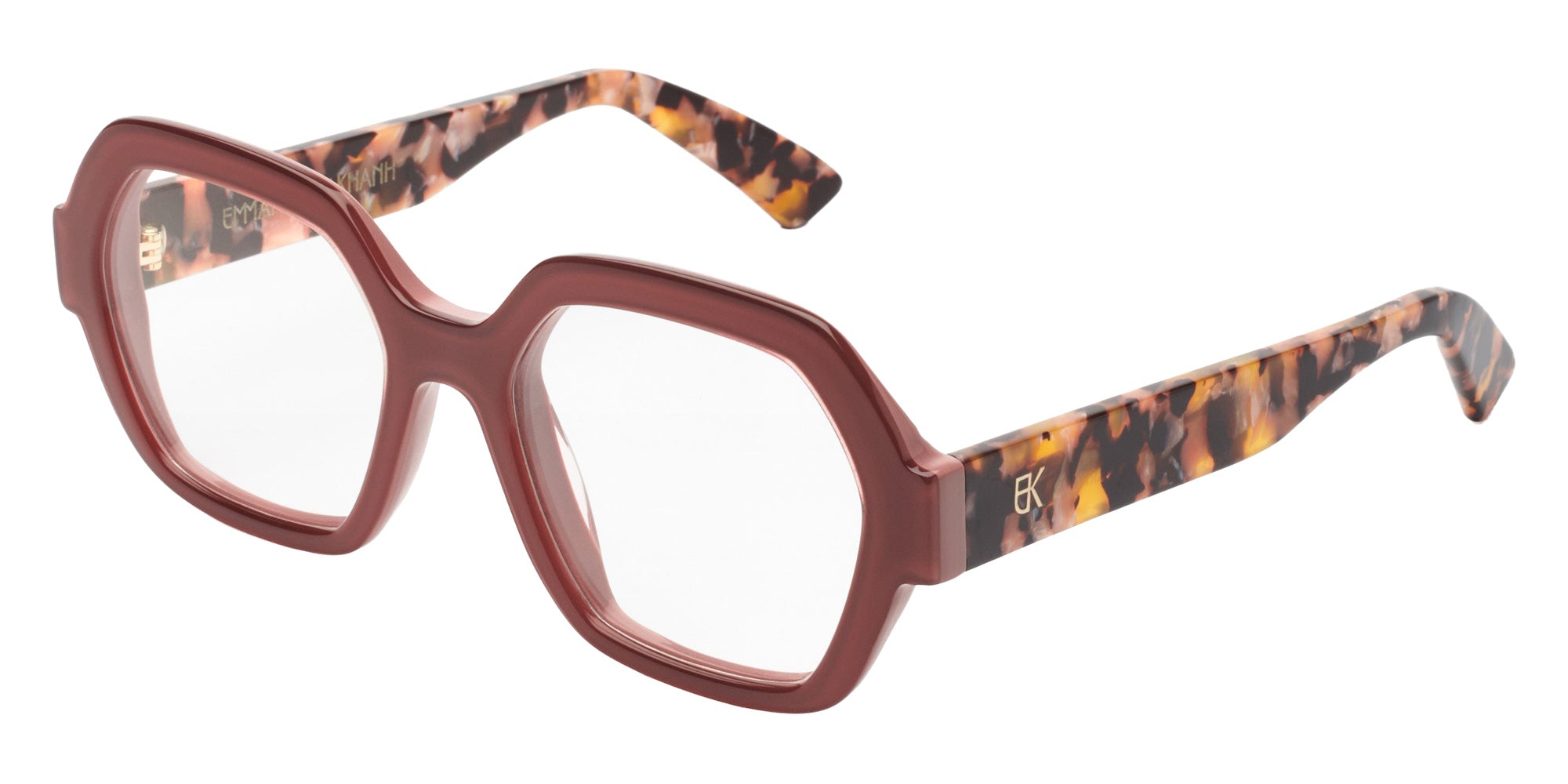 Emmanuelle Khanh® GLORY Eyeglasses EK GLORY-689 53 - Glossy Siena