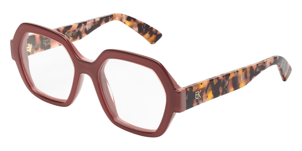 Emmanuelle Khanh® GLORY Eyeglasses EK GLORY-689 53 - Glossy Siena