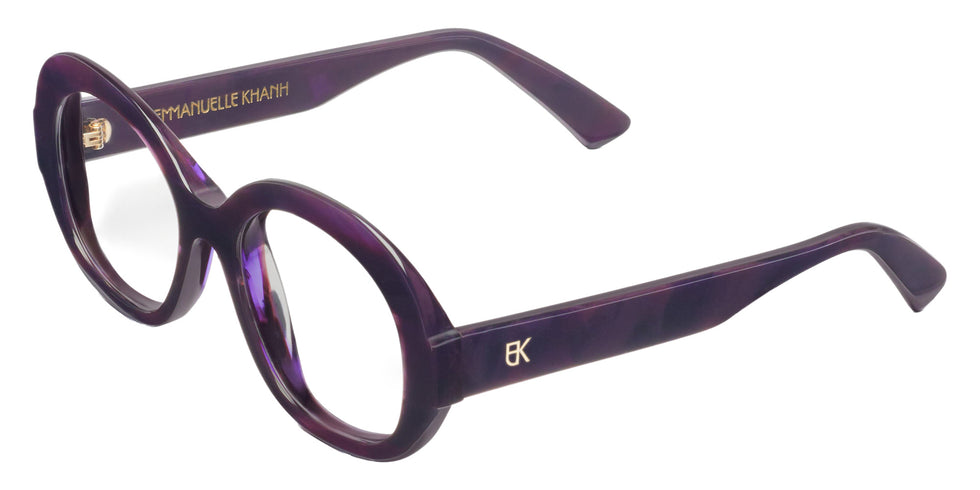 Emmanuelle Khanh® HEAVEN Eyeglasses EK HEAVEN-183 52 - Moire Violet