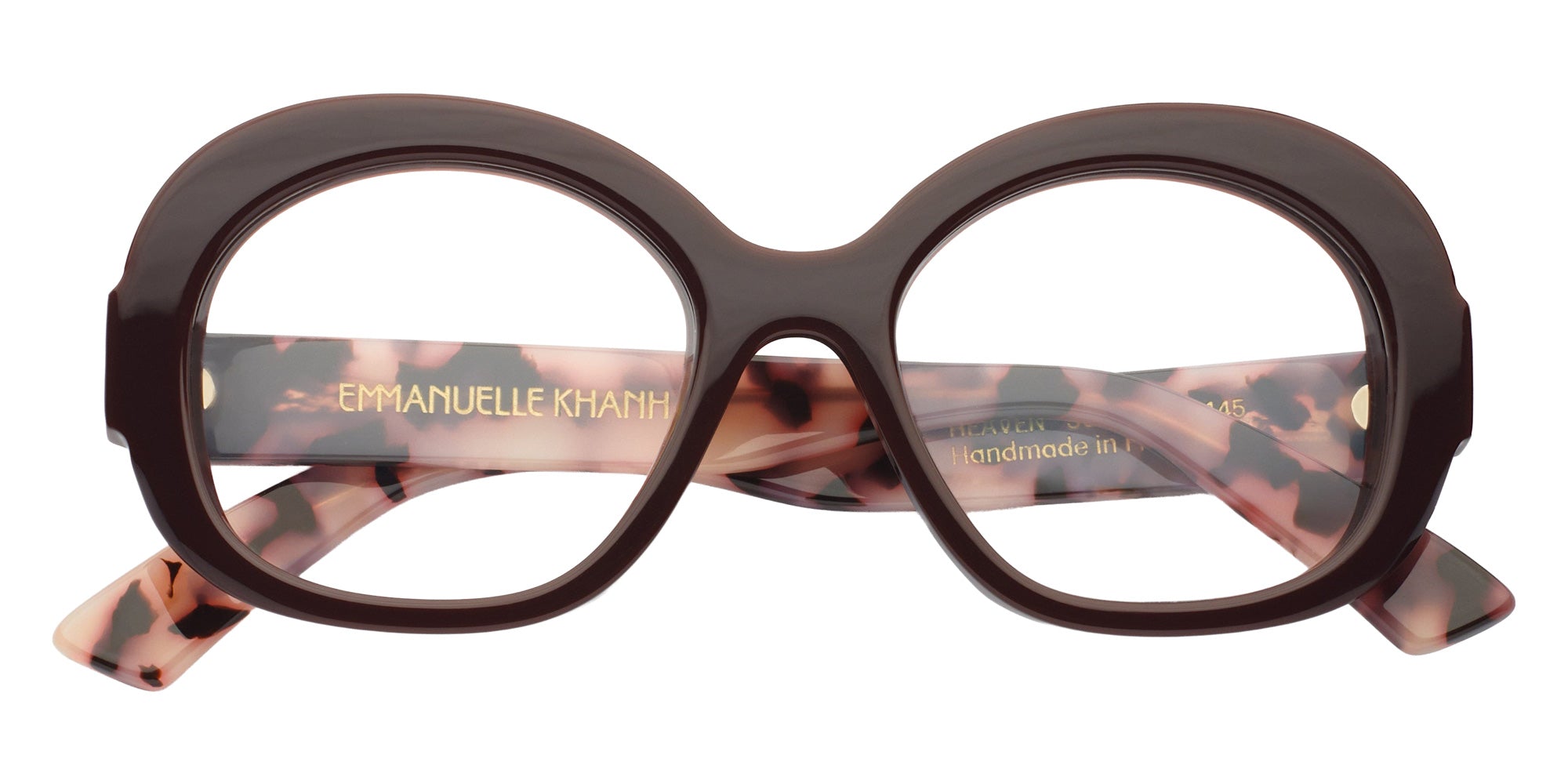 Emmanuelle Khanh® HEAVEN Eyeglasses EK HEAVEN-365 52 - Brun Pourpre