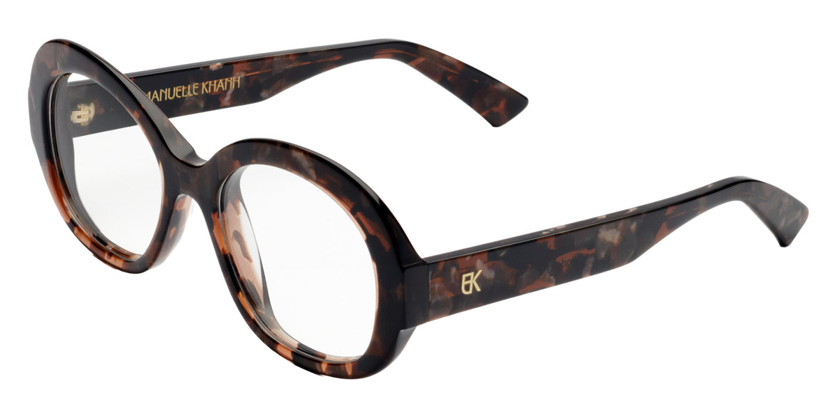 Emmanuelle Khanh® HEAVEN Eyeglasses EK HEAVEN-433 52 - Eclat Brun Nacre Bio