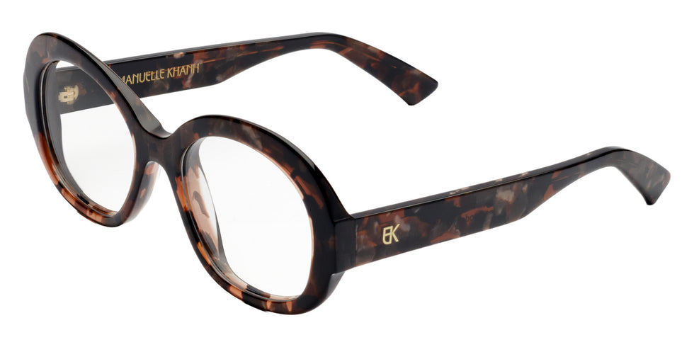 Emmanuelle Khanh® HEAVEN Eyeglasses EK HEAVEN-433 52 - Eclat Brun Nacre Bio