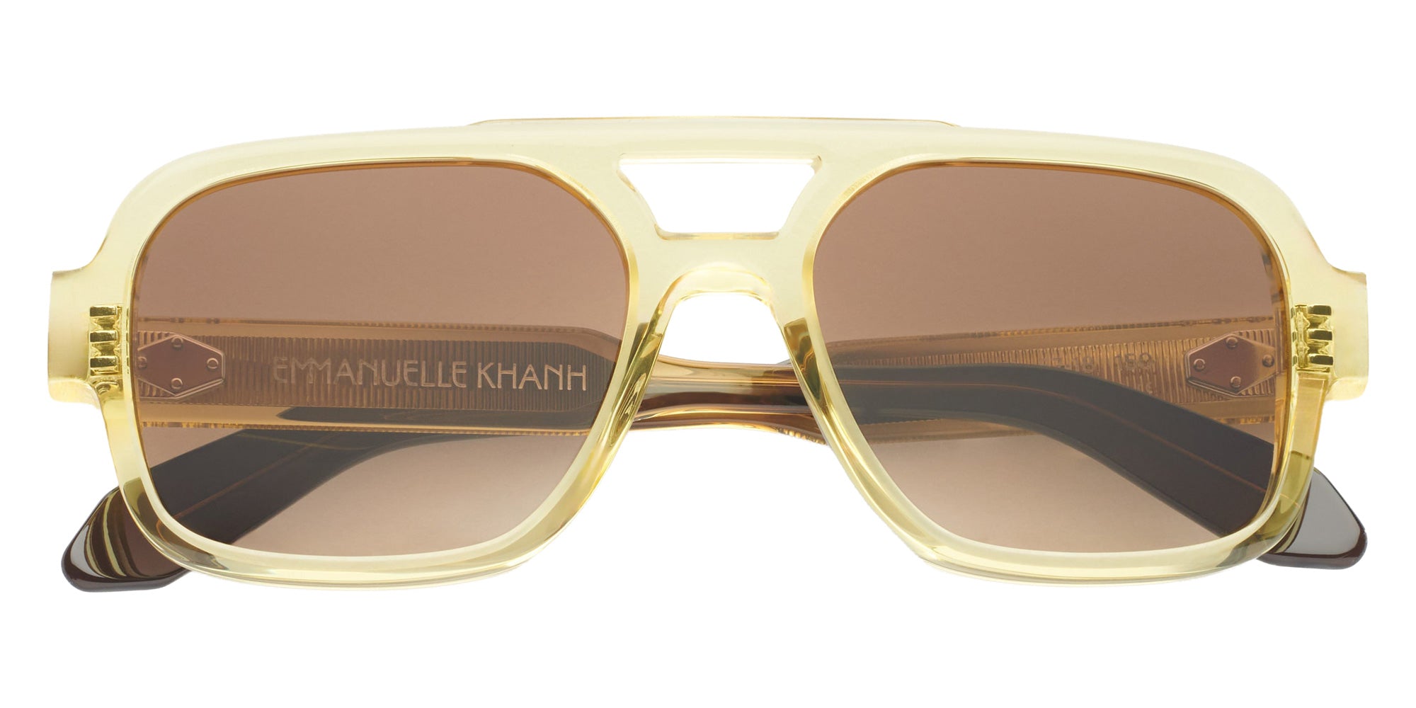 Emmanuelle Khanh® HERO Sunglasses EK HERO-141 57 - Citrine