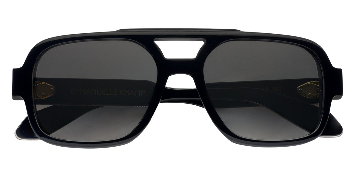 Emmanuelle Khanh® HERO Sunglasses EK HERO-169O 57 - Noir Cristal Bio - Or