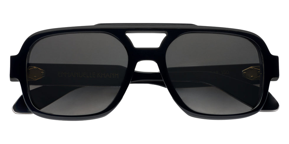 Emmanuelle Khanh® HERO Sunglasses EK HERO-169O 57 - Noir Cristal Bio - Or