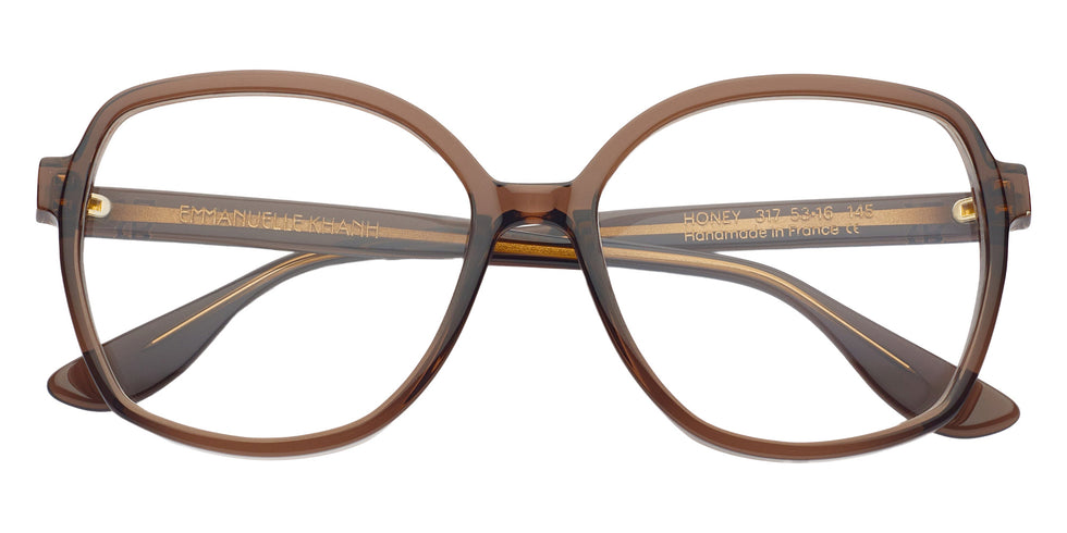 Emmanuelle Khanh® HONEY Eyeglasses EK HONEY-317 55 - Brun Cristal