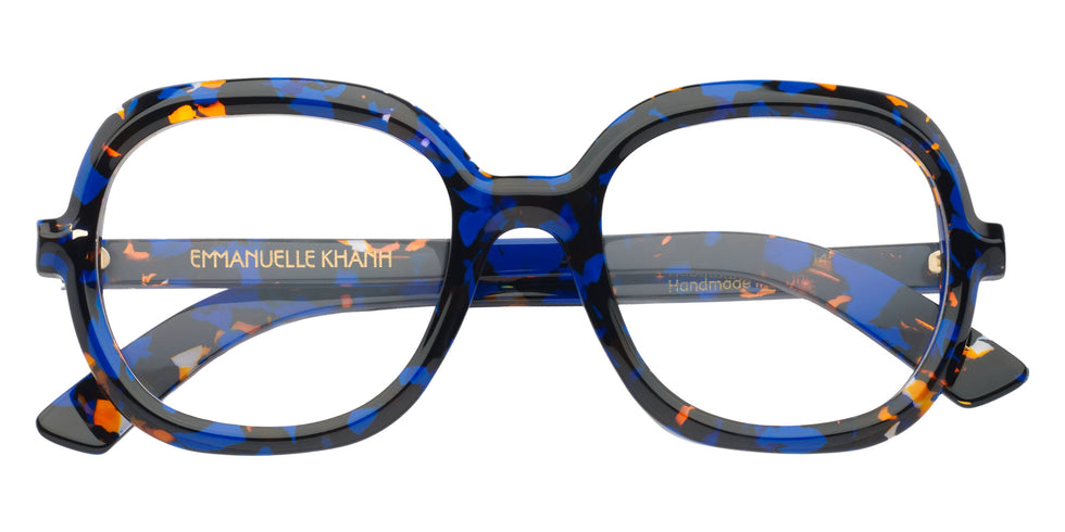 Emmanuelle Khanh® JEANS Eyeglasses EK JEANS-91 53 - Bleu Mouchete