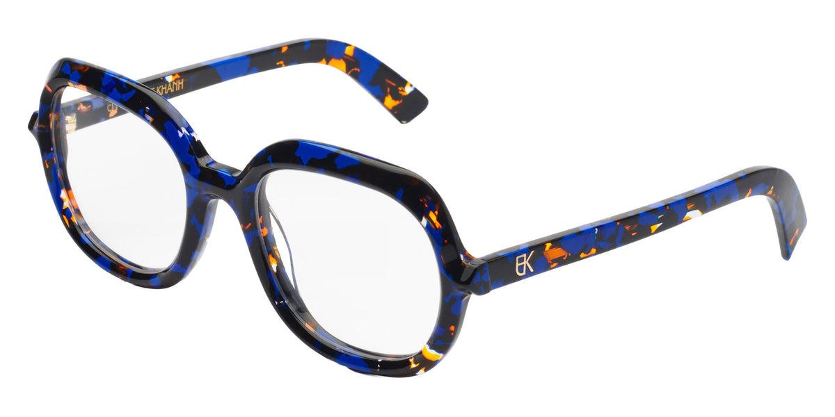 Emmanuelle Khanh® JEANS Eyeglasses EK JEANS-91 53 - Bleu Mouchete