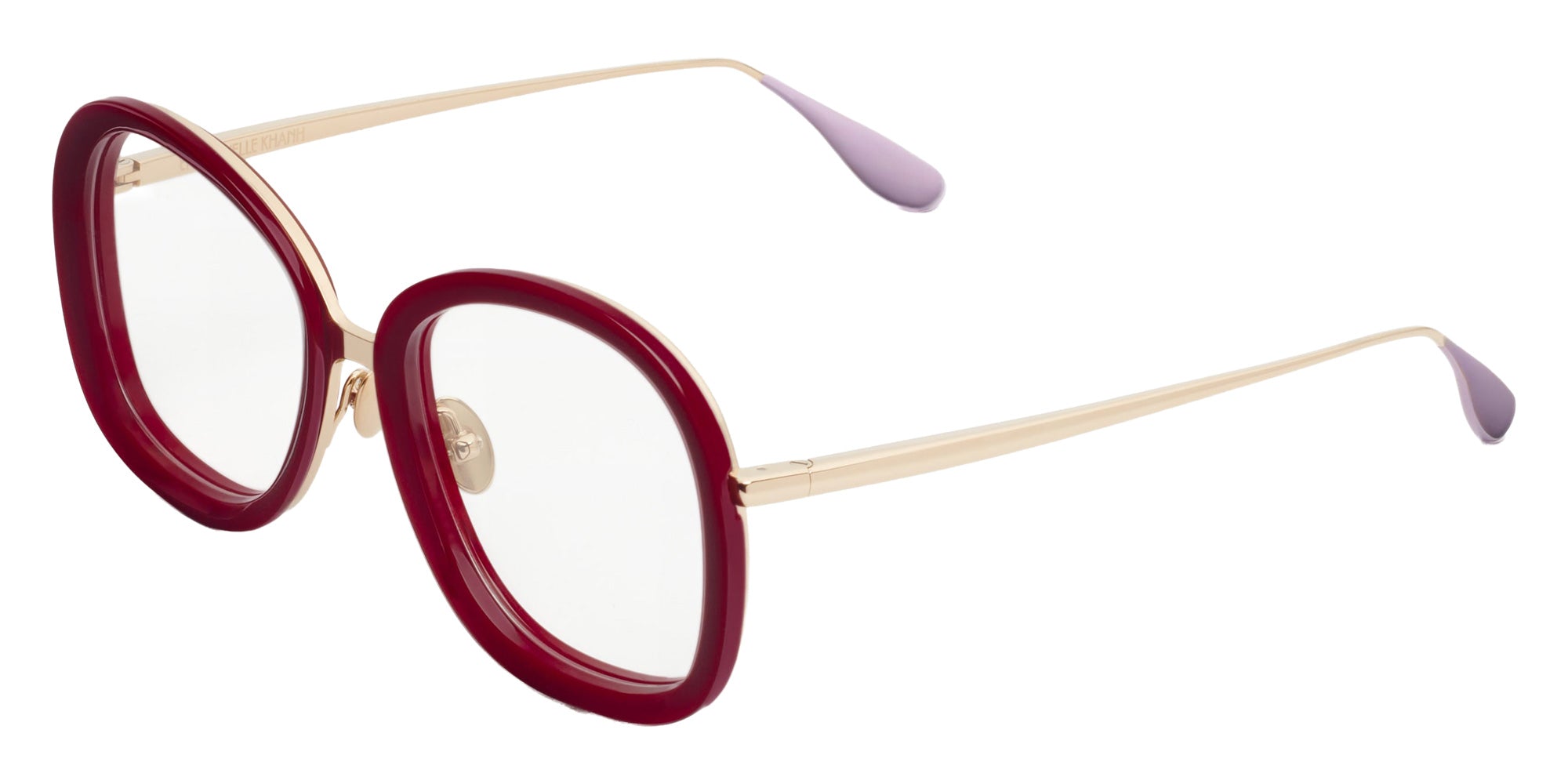 Emmanuelle Khanh® LYRA Eyeglasses EK LYRA-370 49 - Prune