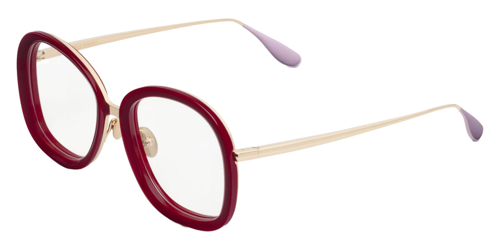 Emmanuelle Khanh® LYRA Eyeglasses EK LYRA-370 49 - Prune