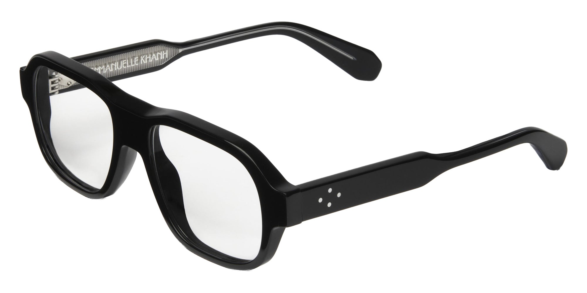 Emmanuelle Khanh® MARS Eyeglasses EK MARS-169A 56 - Noir Cristal Bio - Ar