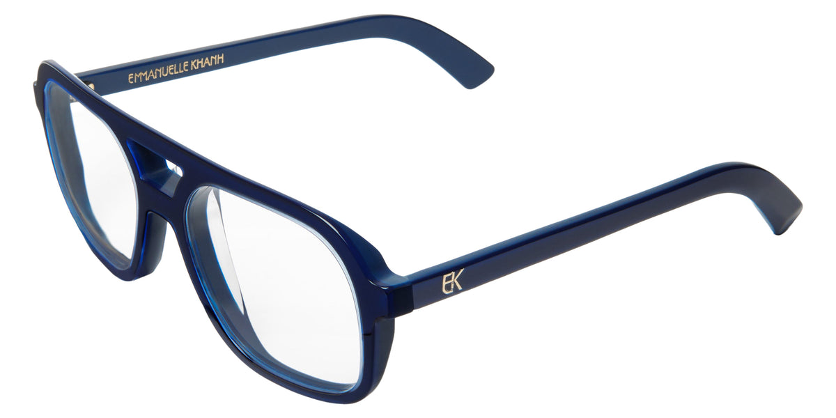 Emmanuelle Khanh® MASSA Eyeglasses EK MASSA-510 55 - Glossy Bleu