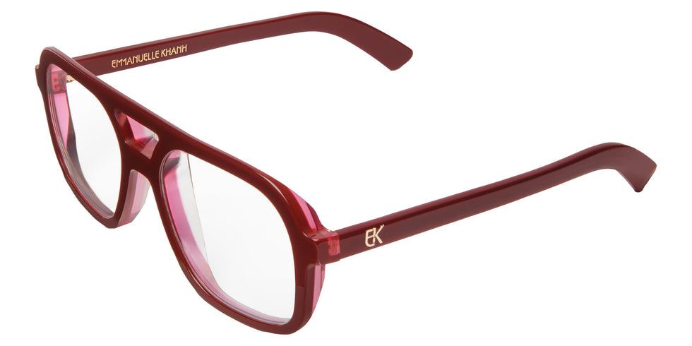 Emmanuelle Khanh® MASSA Eyeglasses EK MASSA-967 55 - Laque Griotte