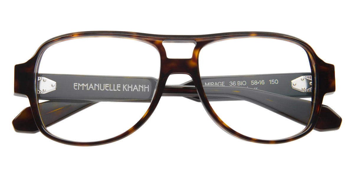 Emmanuelle Khanh® MIRAGE Eyeglasses EK MIRAGE-36 58 - Classique Havana Bio