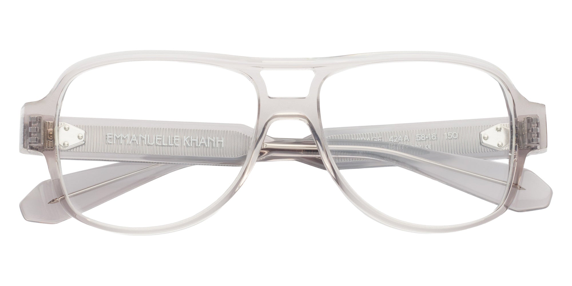 Emmanuelle Khanh® MIRAGE Eyeglasses EK MIRAGE-424A 58 - Cristal Souris A