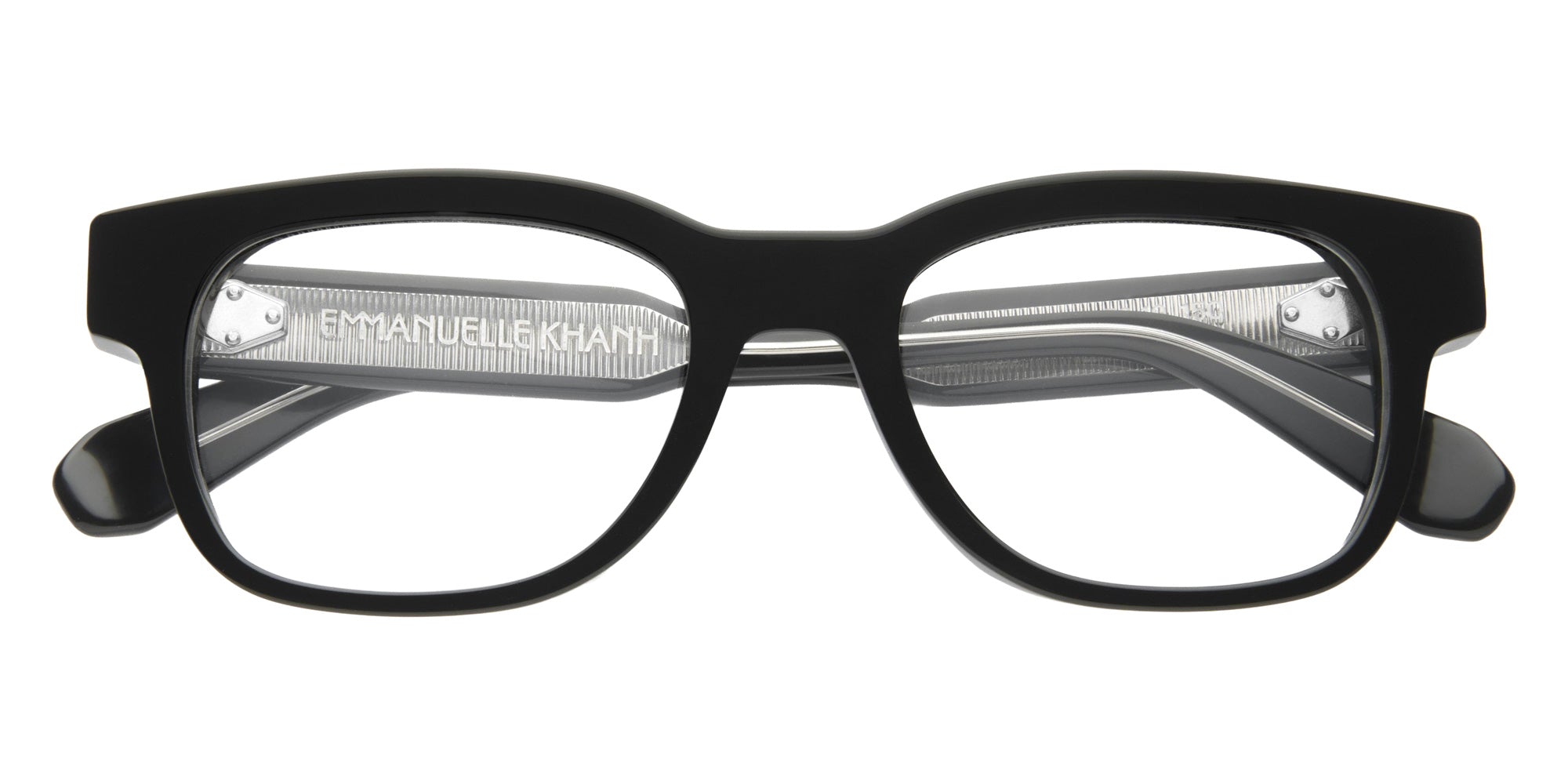 Emmanuelle Khanh® OASIS Eyeglasses EK OASIS-169A 52 - Noir Cristal Bio - Ar