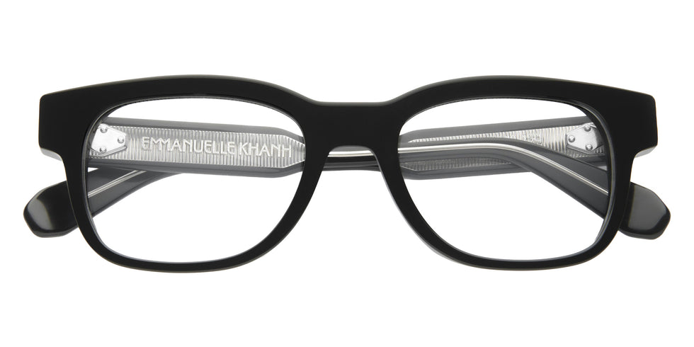 Emmanuelle Khanh® OASIS Eyeglasses EK OASIS-169A 52 - Noir Cristal Bio - Ar