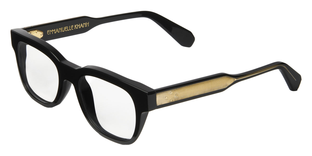 Emmanuelle Khanh® OASIS Eyeglasses EK OASIS-169O 52 - Noir Cristal Bio - Or