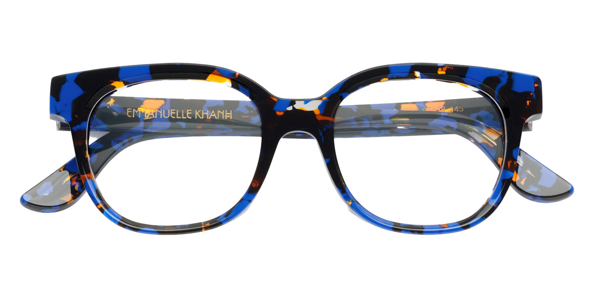 Emmanuelle Khanh® OPUS Eyeglasses EK OPUS-91 50 - Bleu Mouchete