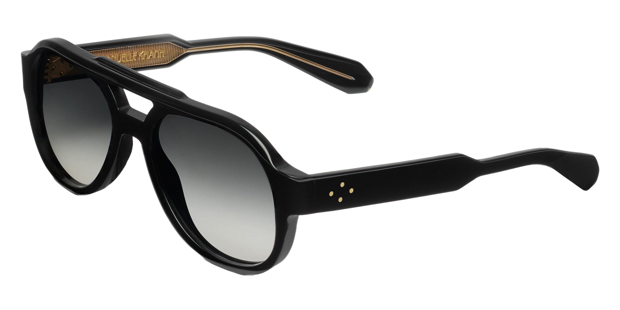 Emmanuelle Khanh® ORION Sunglasses EK ORION-169O 47 - Noir Cristal Bio - Or