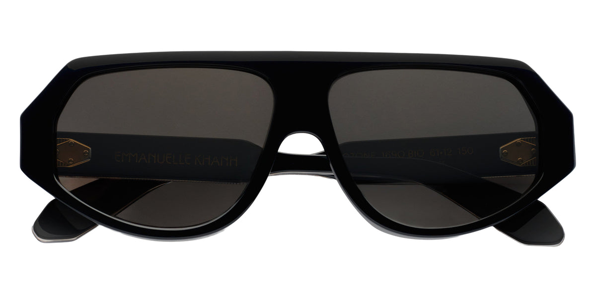 Emmanuelle Khanh® OZONE Sunglasses EK OZONE-169O 60 - Noir Cristal Bio - Or