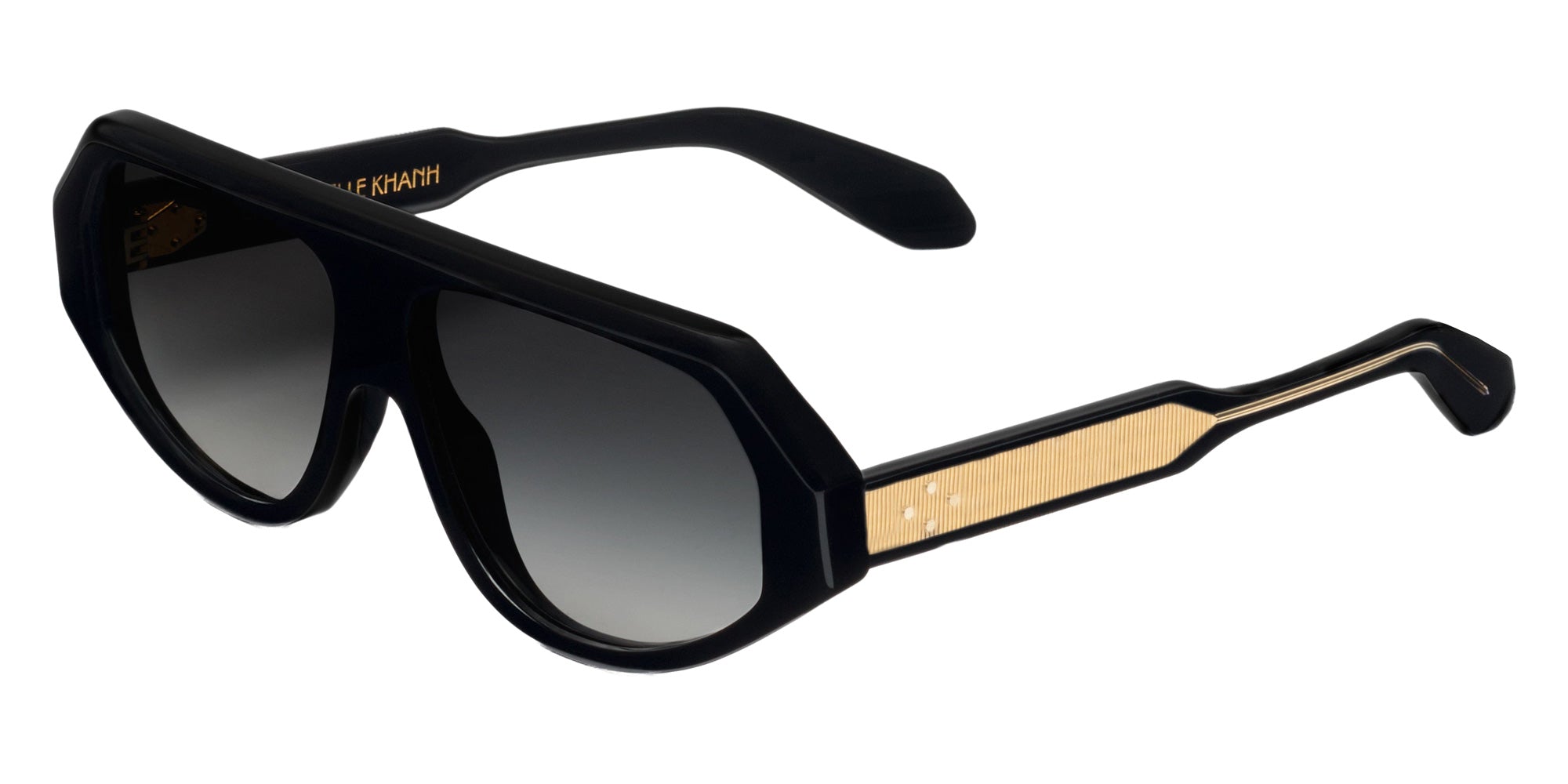 Emmanuelle Khanh® OZONE Sunglasses EK OZONE-169O 60 - Noir Cristal Bio - Or