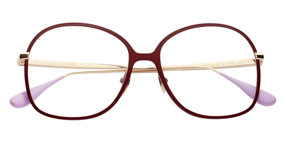 Emmanuelle Khanh® PEARL Eyeglasses EK PEARL-967 55 - Laque Griotte