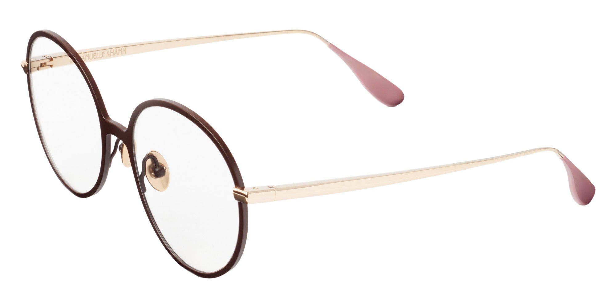 Emmanuelle Khanh® POLKA Eyeglasses EK POLKA-966 52 - Laque Chocolat
