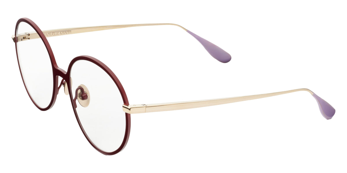 Emmanuelle Khanh® POLKA Eyeglasses EK POLKA-967 52 - Laque Griotte
