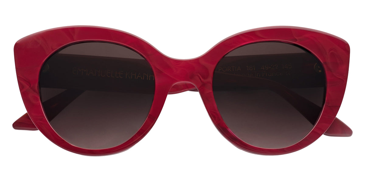 Emmanuelle Khanh® PORTIA Sunglasses EK PORTIA-181 49 - Moire Bordeaux